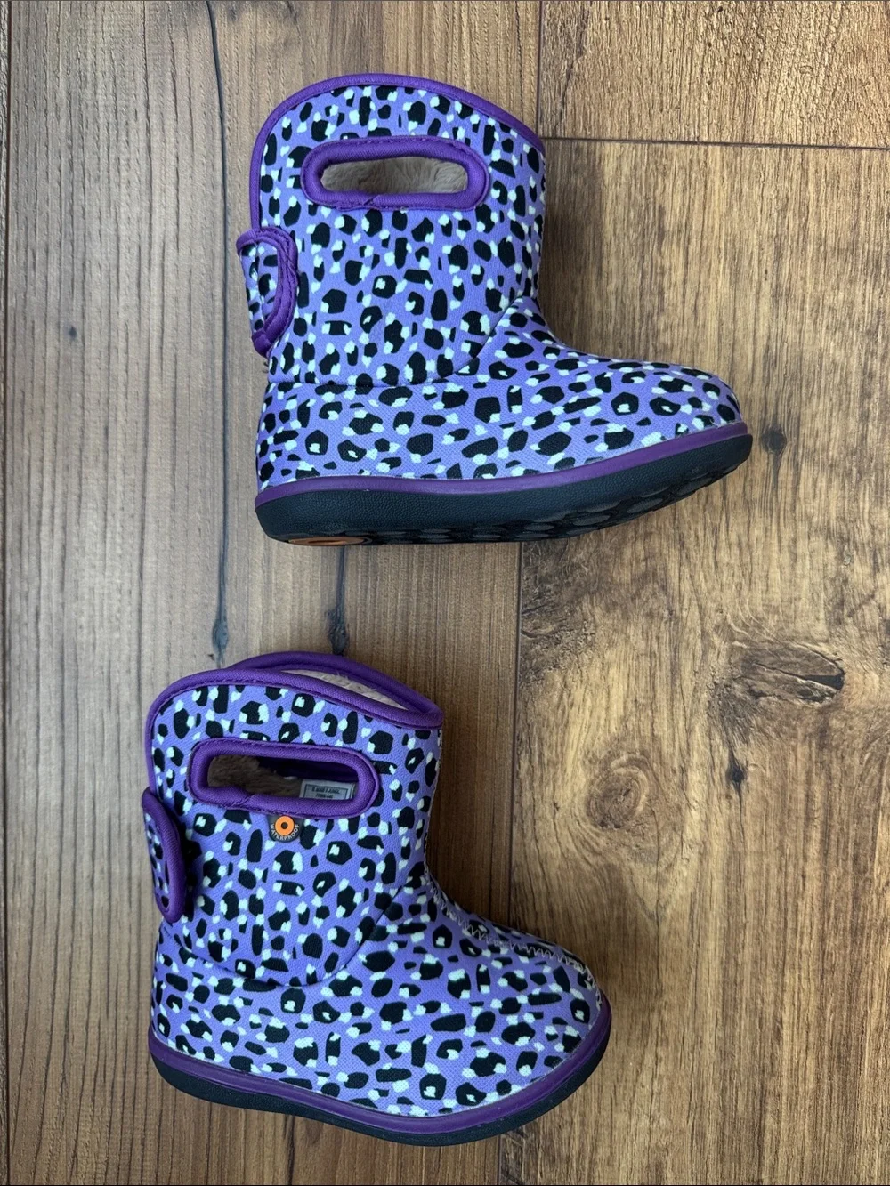 Baby Bogs toddler boots, purple, size 6
